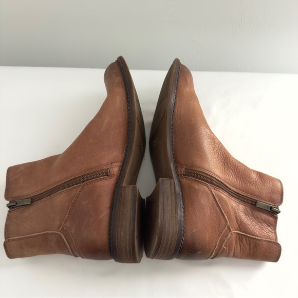 Franco Sarto Horrace Brown Leather Booties 8.5 - Picture 7 of 11